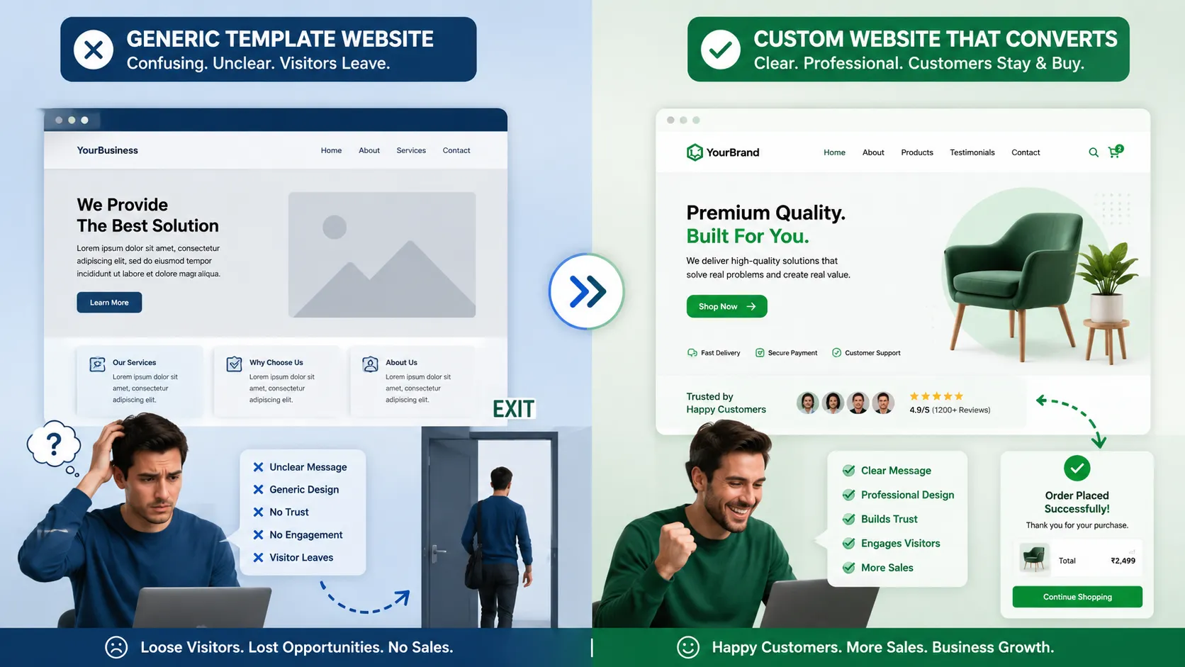 How Small Business Owners Can Turn More Leads Into Customers With a Custom Website