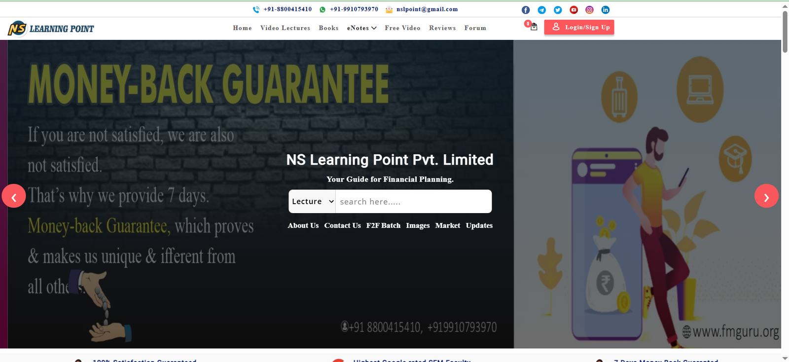 Fmguru NS Learning Points - Delhi Based