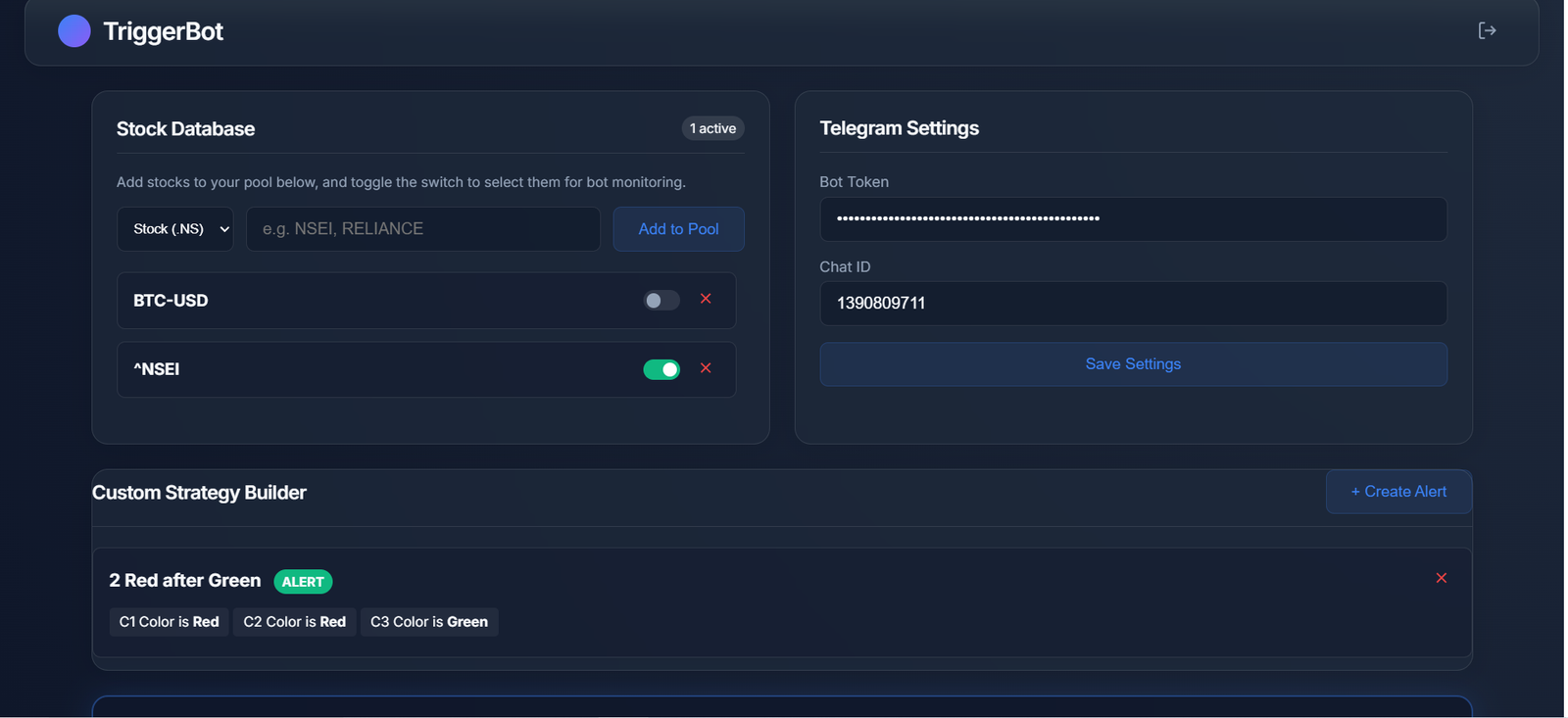 StockTriggerBot - Delhi Based