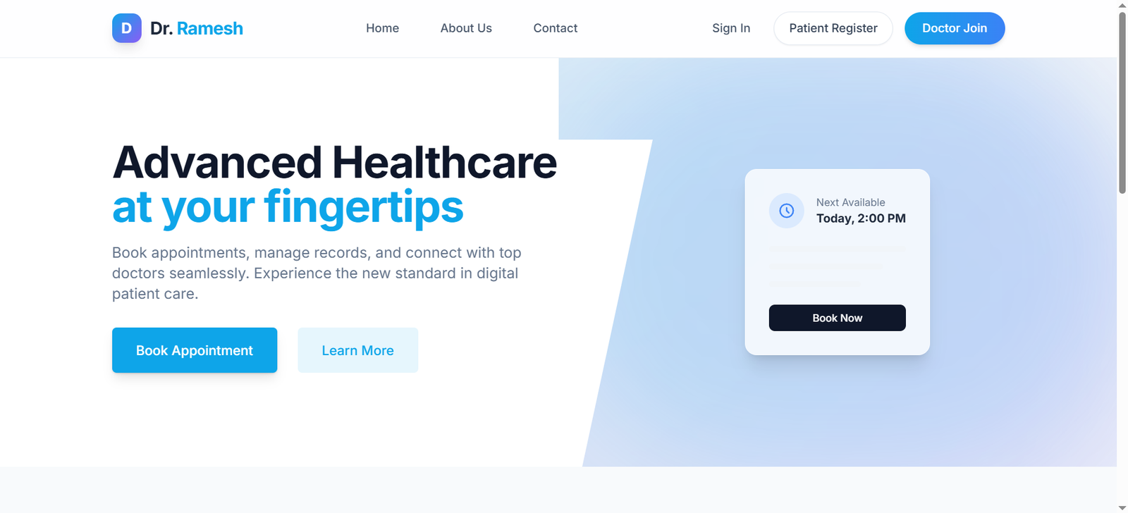 Healthcare Appointment - Delhi Based
