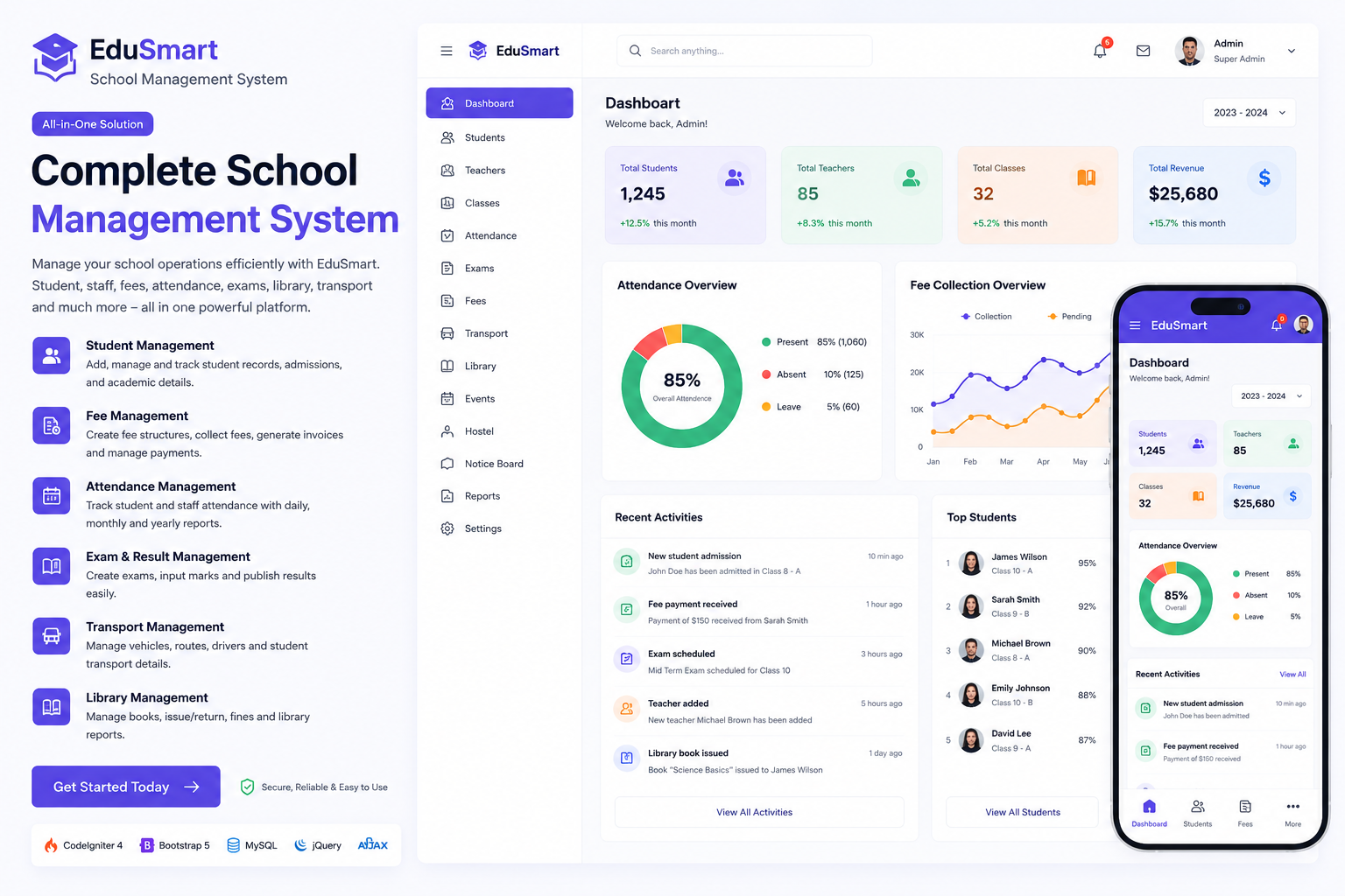 School Management System | Complete ERP Software for Schools & Colleges